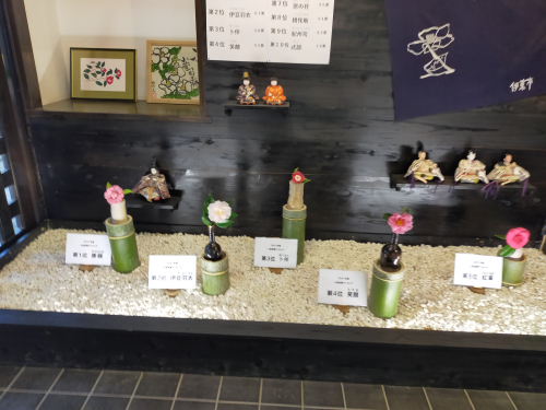 お雛様とつばき